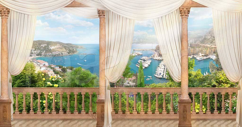 Фотообои Вид с балкона на море